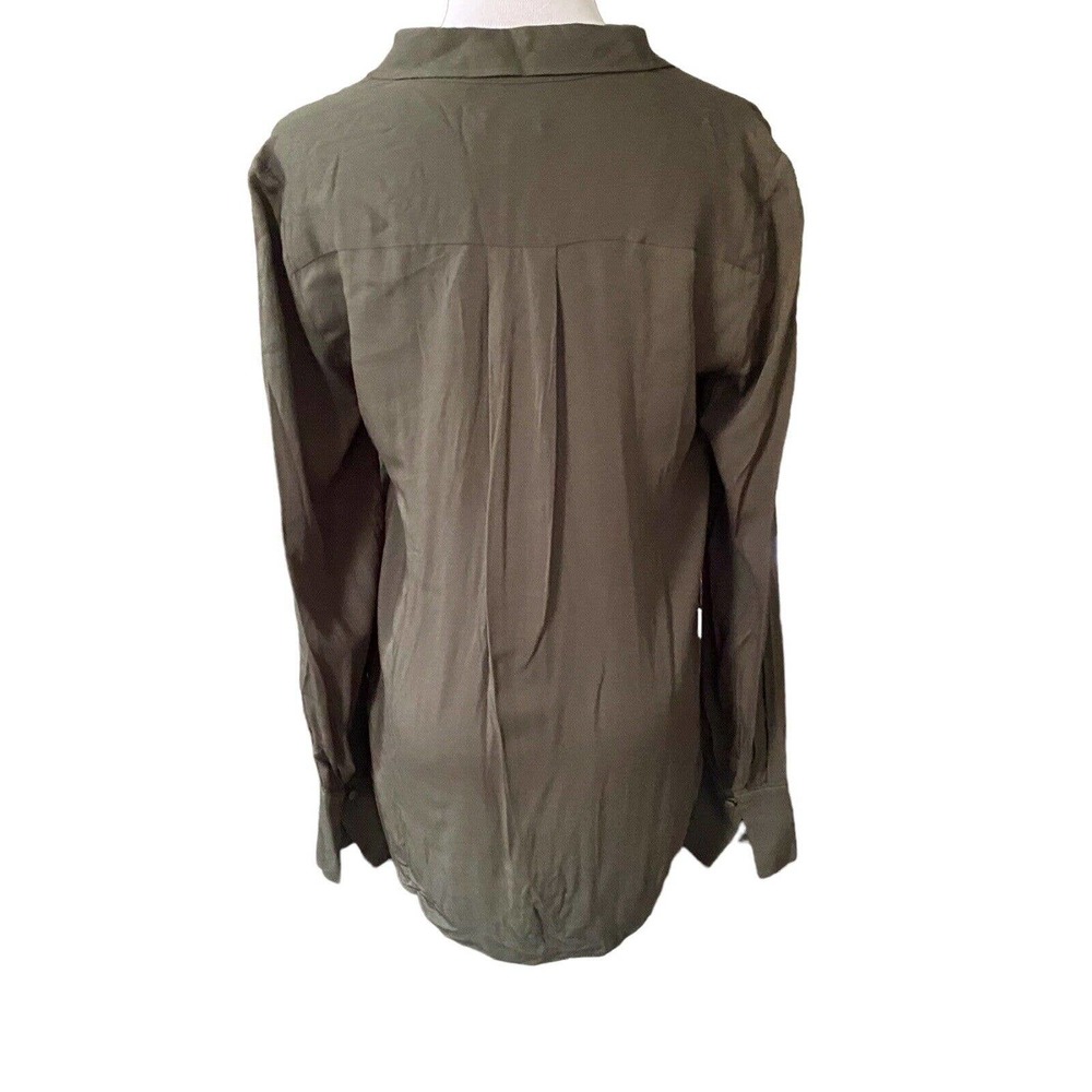 Jigsaw Womens Size 4 Long Sleeve Button Up Blouse Shirt AC125 - Picture 2 of 5